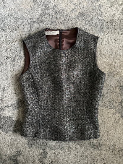 Miu Miu FW1998 wool iridescent top