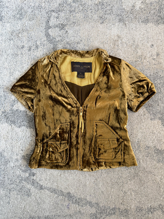 Louis Vuitton SS2004 velvet top by Marc Jacobs