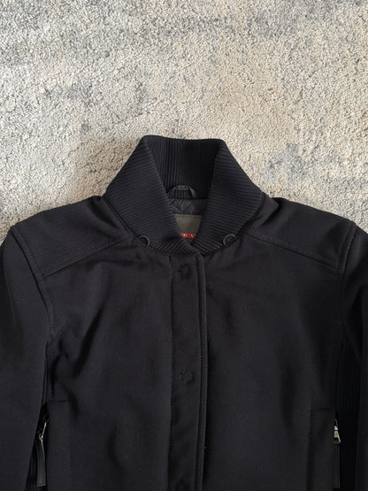 Prada FW2000 nylon with removable fur collar