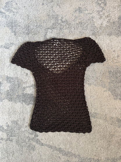 Dolce & Gabbana SS1997 viscose crochet top