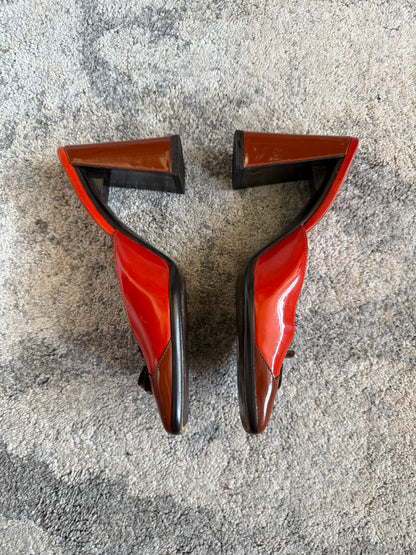 Prada FW1999 patent leather mules