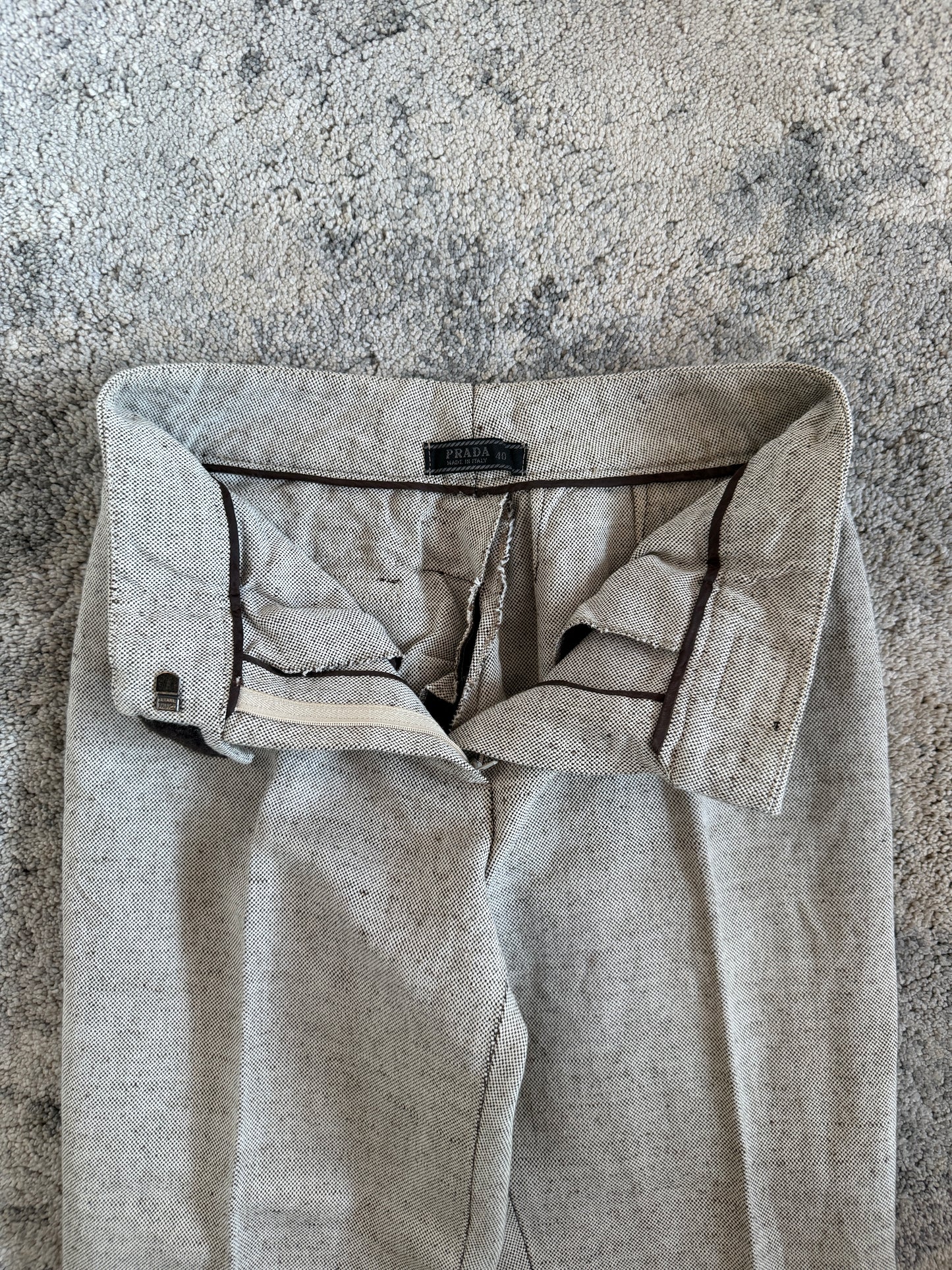 Prada SS1999 linen & cotton capri