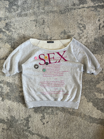 Dolce & Gabbana SS2003 SEX pins crewneck