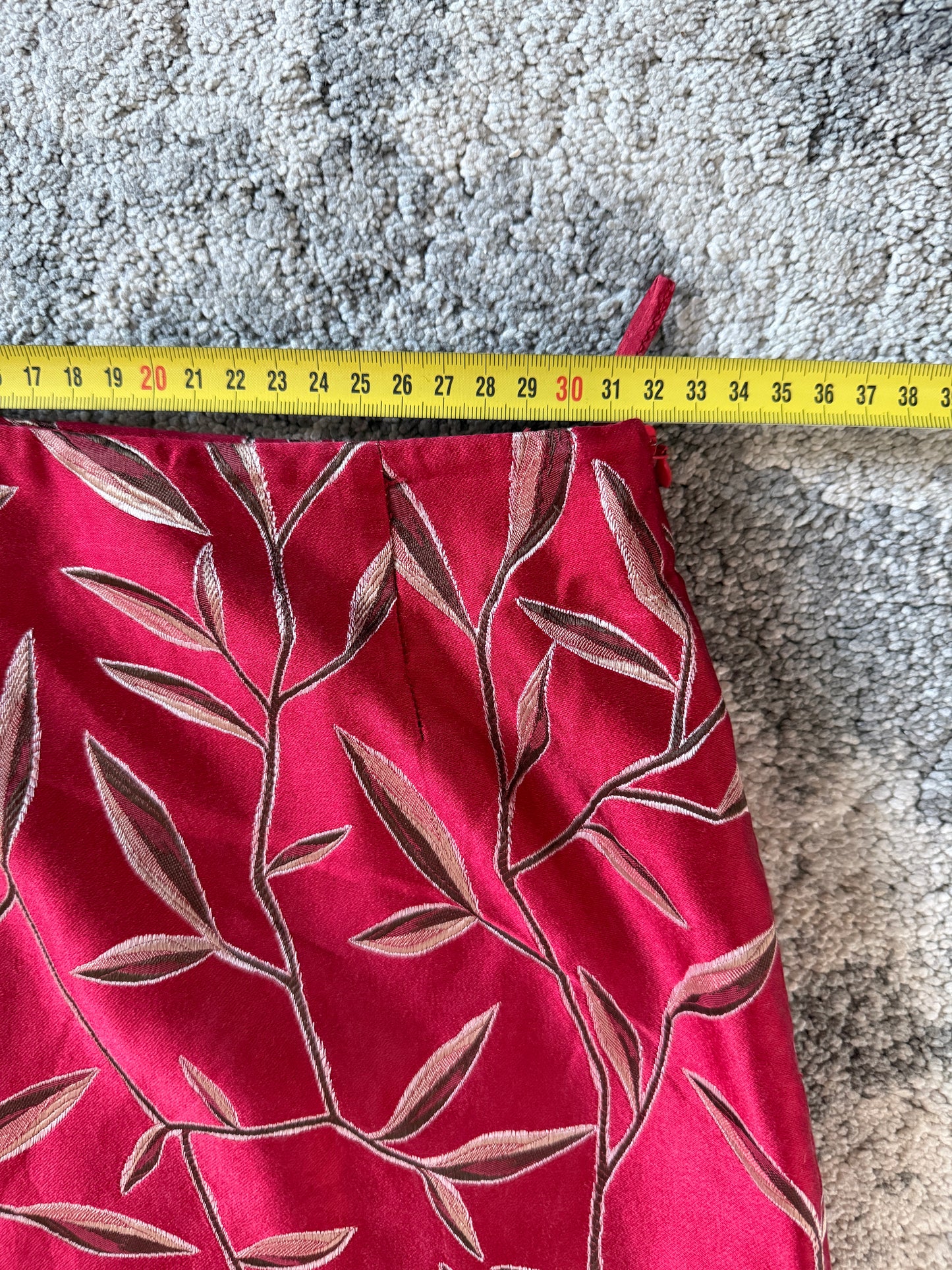 Prada SS1997 jacquard silk skirt