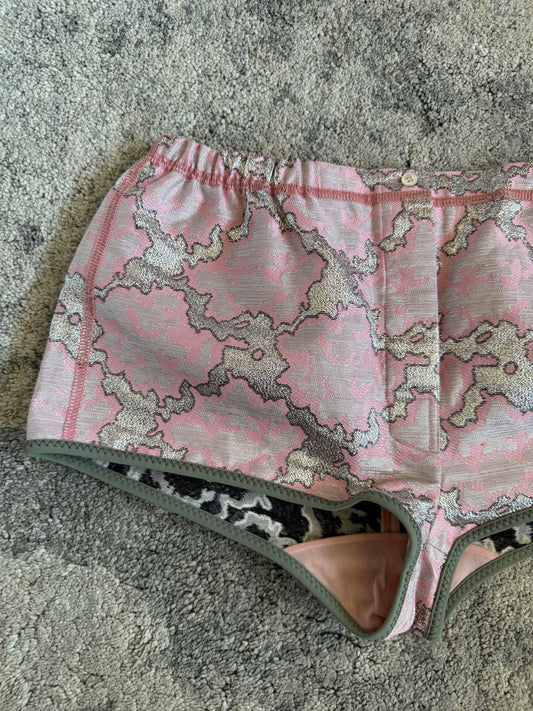 Prada SS2003 jacquard mini short