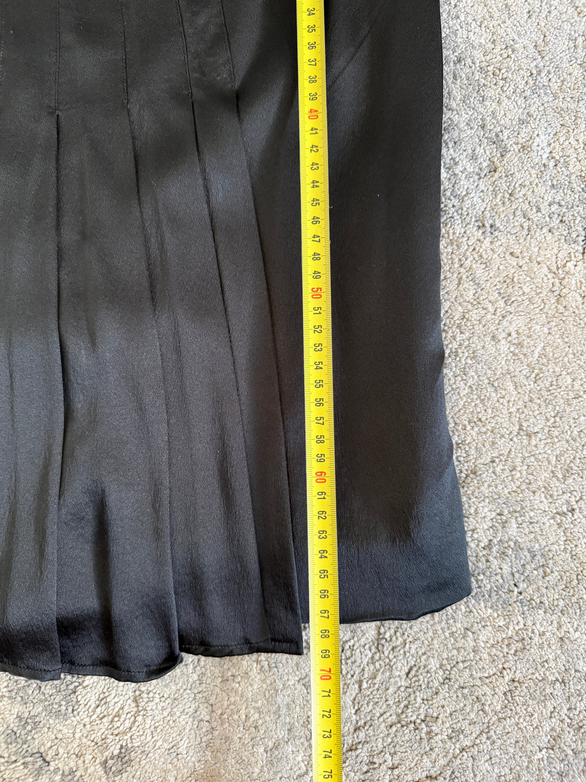 Chanel SS2002 silk skirt