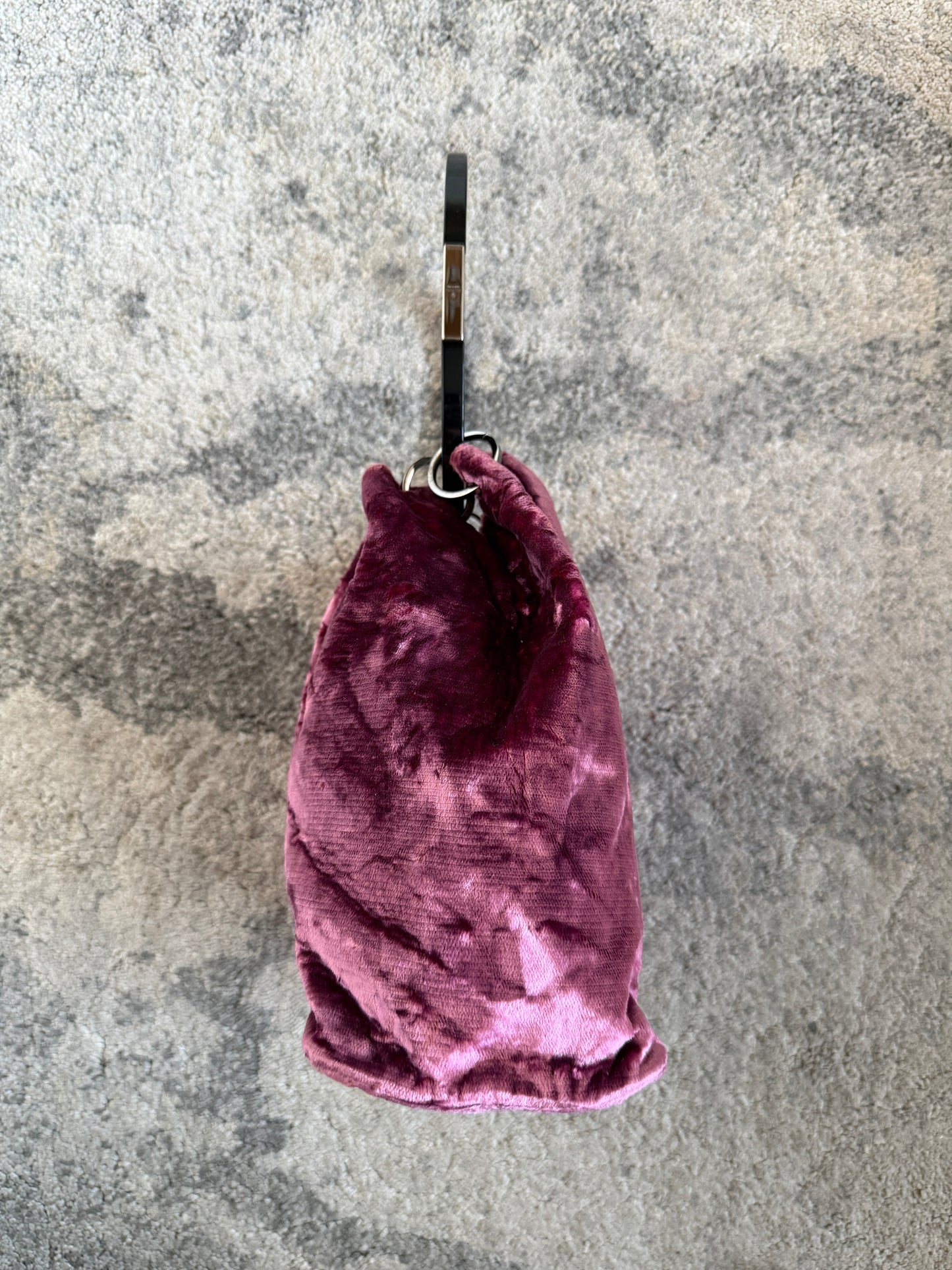 Gucci FW1999 velvet mini bucket bag