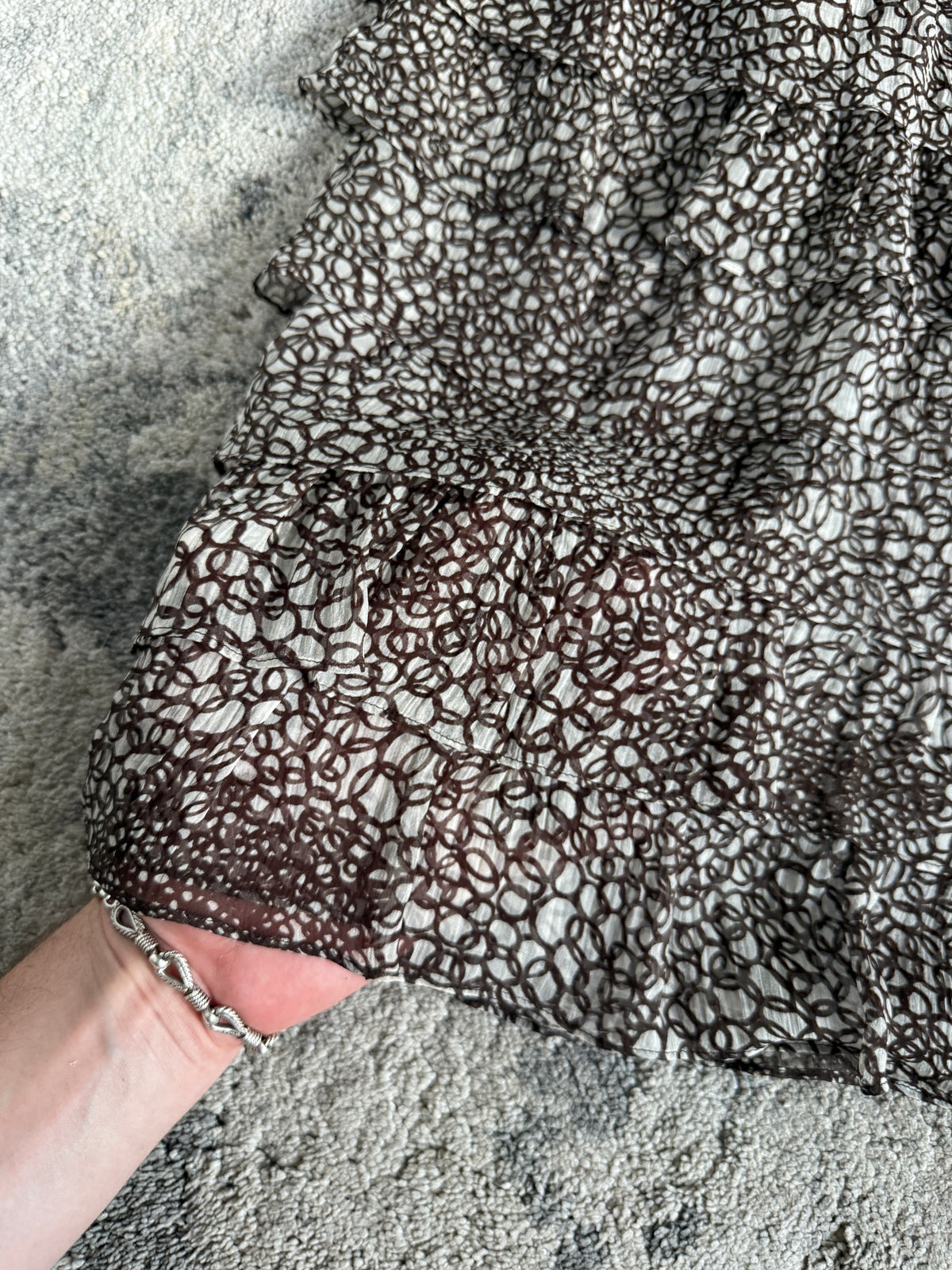 Prada FW2000 silk skirt