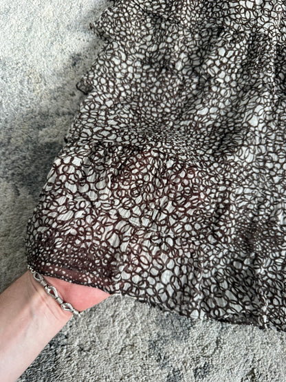 Prada FW2000 silk skirt