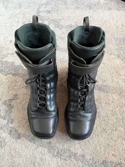Prada FW1999 leather combat boots