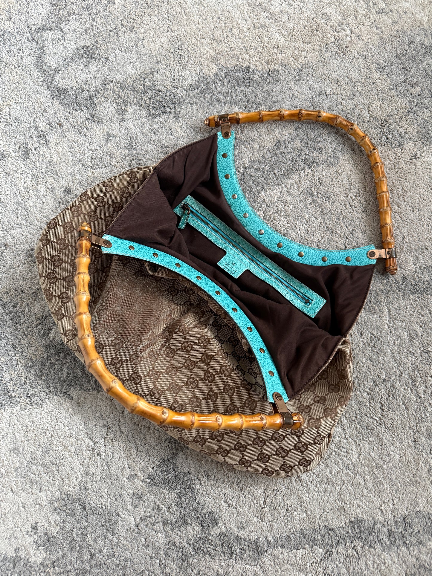 Gucci 2000’s monogram with bamboo handle