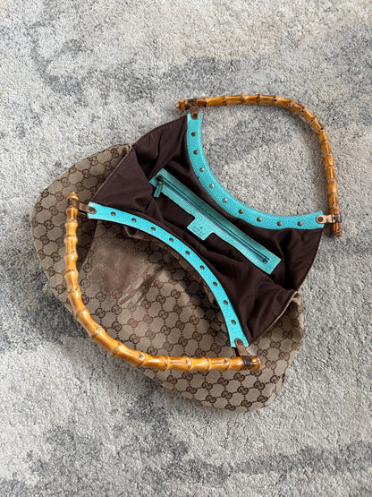 Gucci 2000’s monogram with bamboo handle