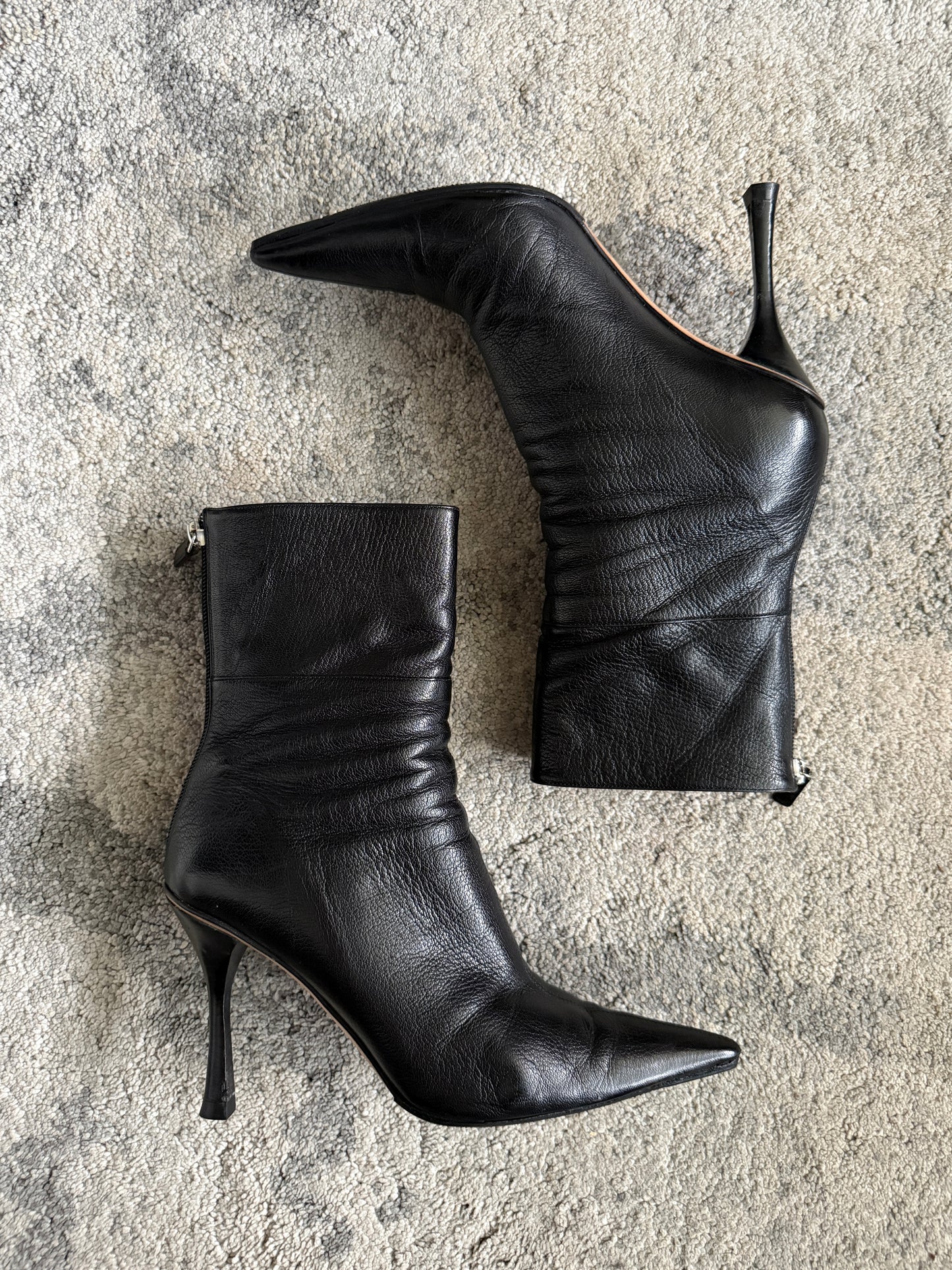 Gucci 2000’s leather heels mid boots