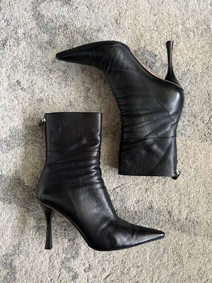 Gucci 2000’s leather heels mid boots