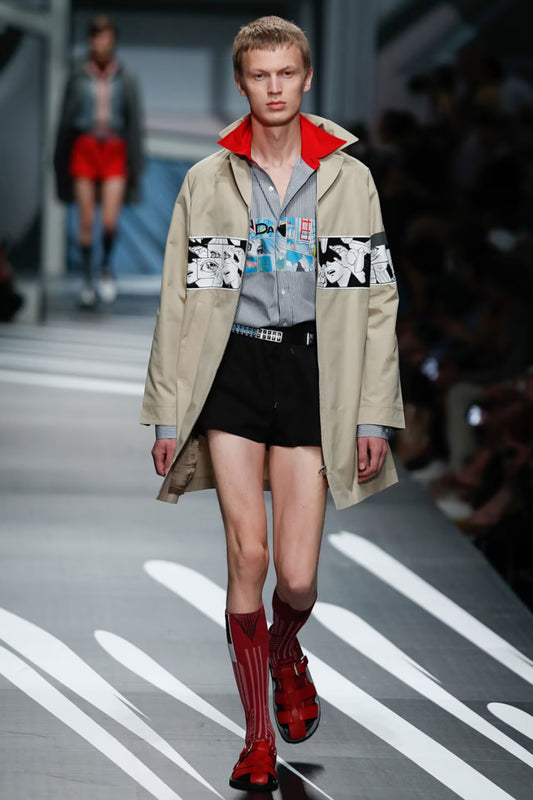 Prada SS2018 comics cotton jacket