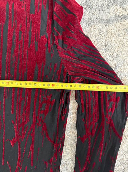 Jean Paul Gaultier FW1998 velvet blood drop dress