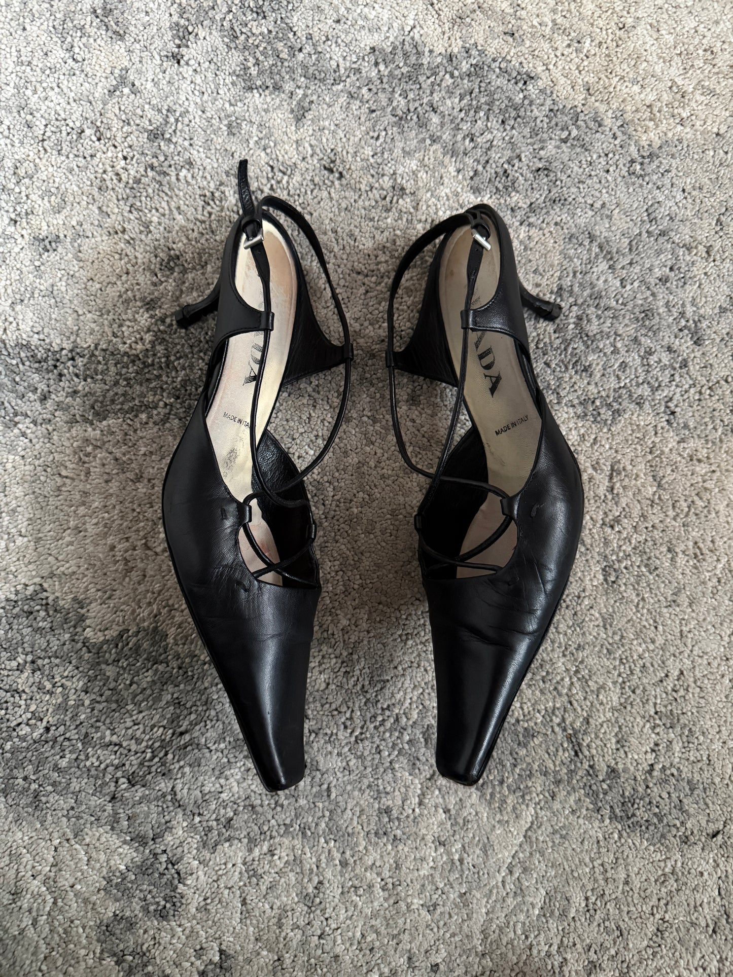 Prada 1990’s leather heels