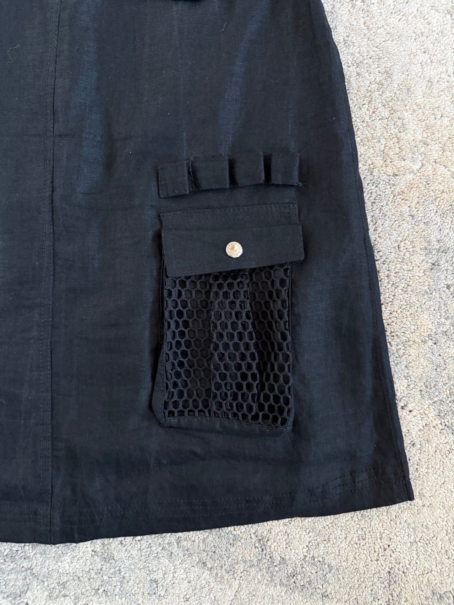 Dolce & Gabbana 2000’s linen cargo pocket skirt