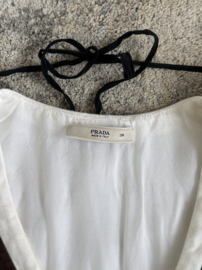 Prada SS2003 embellished collar tank top