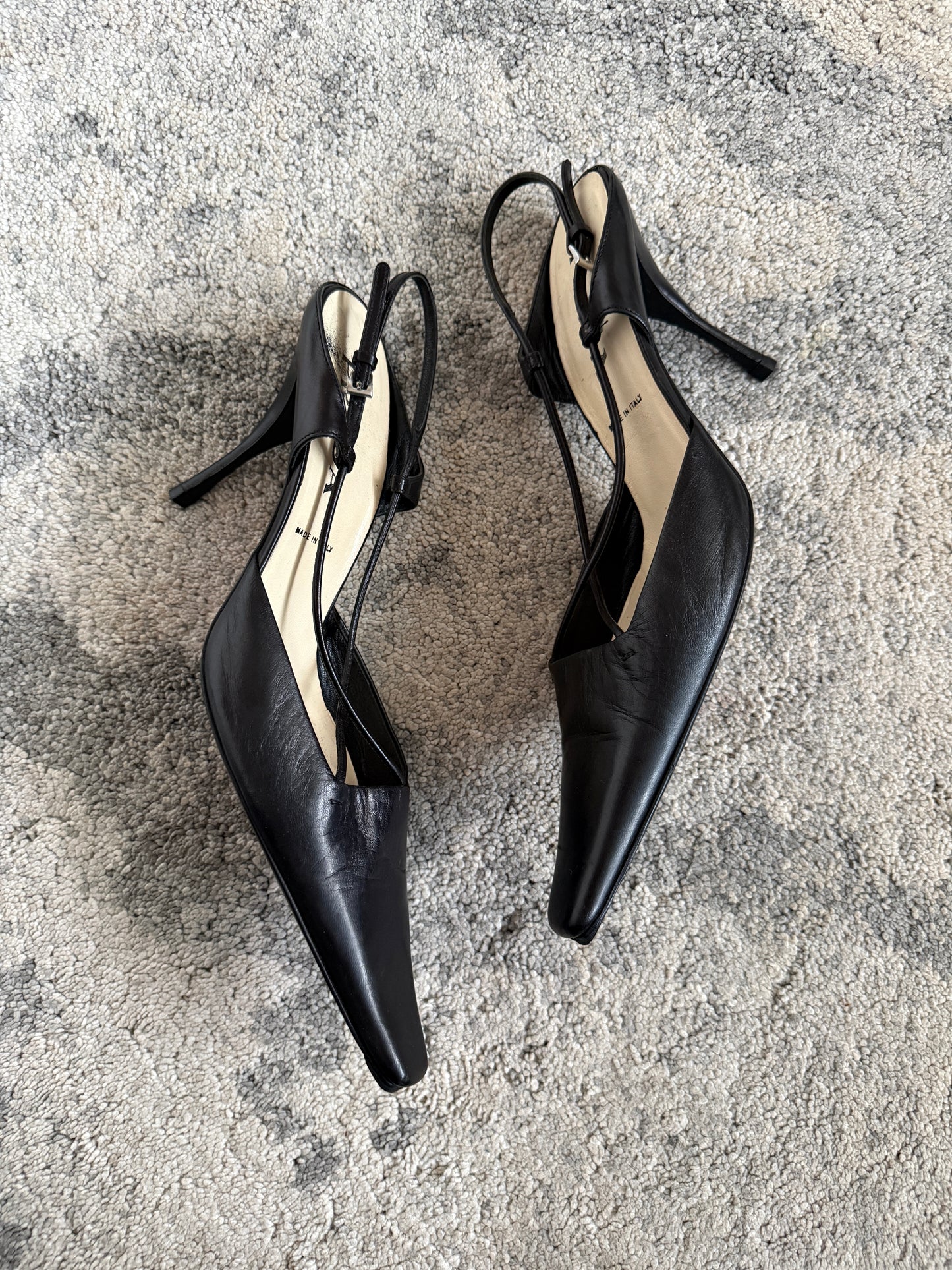 Prada 1990’s leather kitten heels