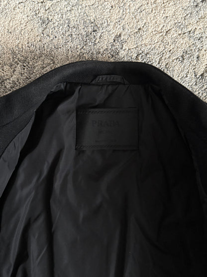 Prada FW1999 wool shoulder pads jacket