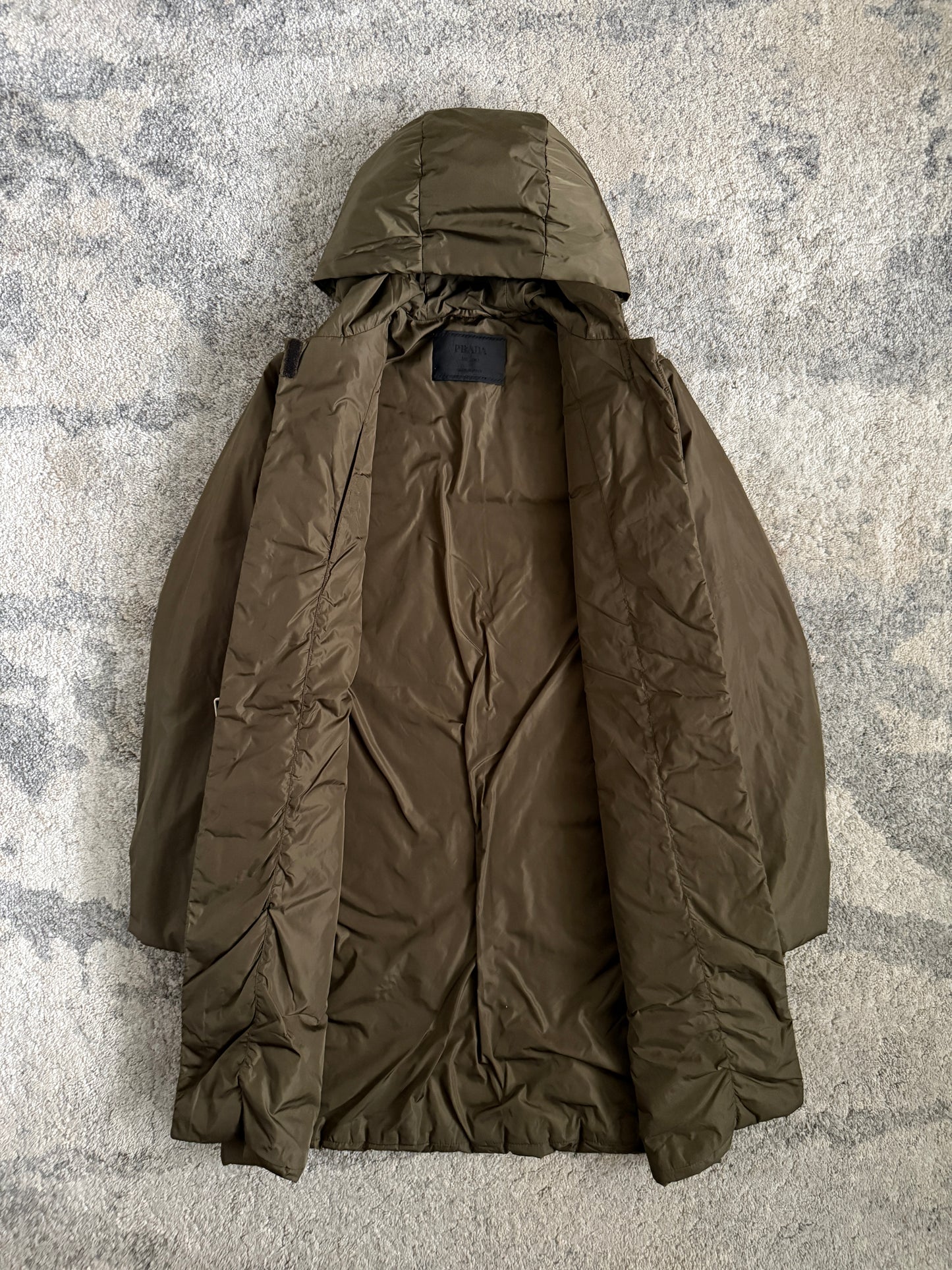 Prada FW1999 nylon padded long coat