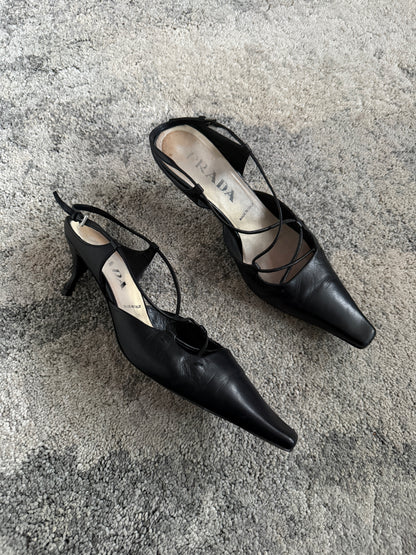 Prada 1990’s leather heels