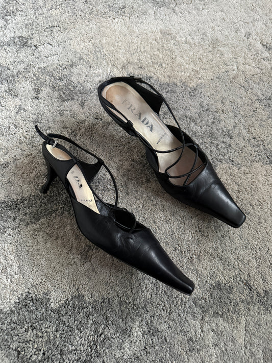 Prada 1990’s leather heels