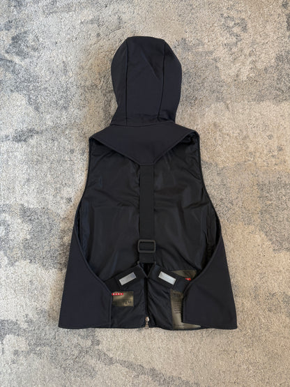 Prada FW1999 ninja hood nylon  vest