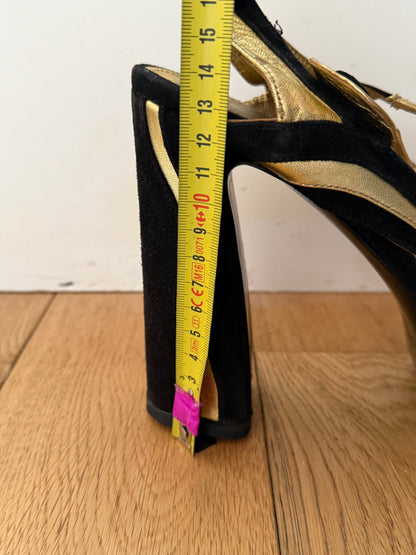 Prada SS2008 platform suede heels