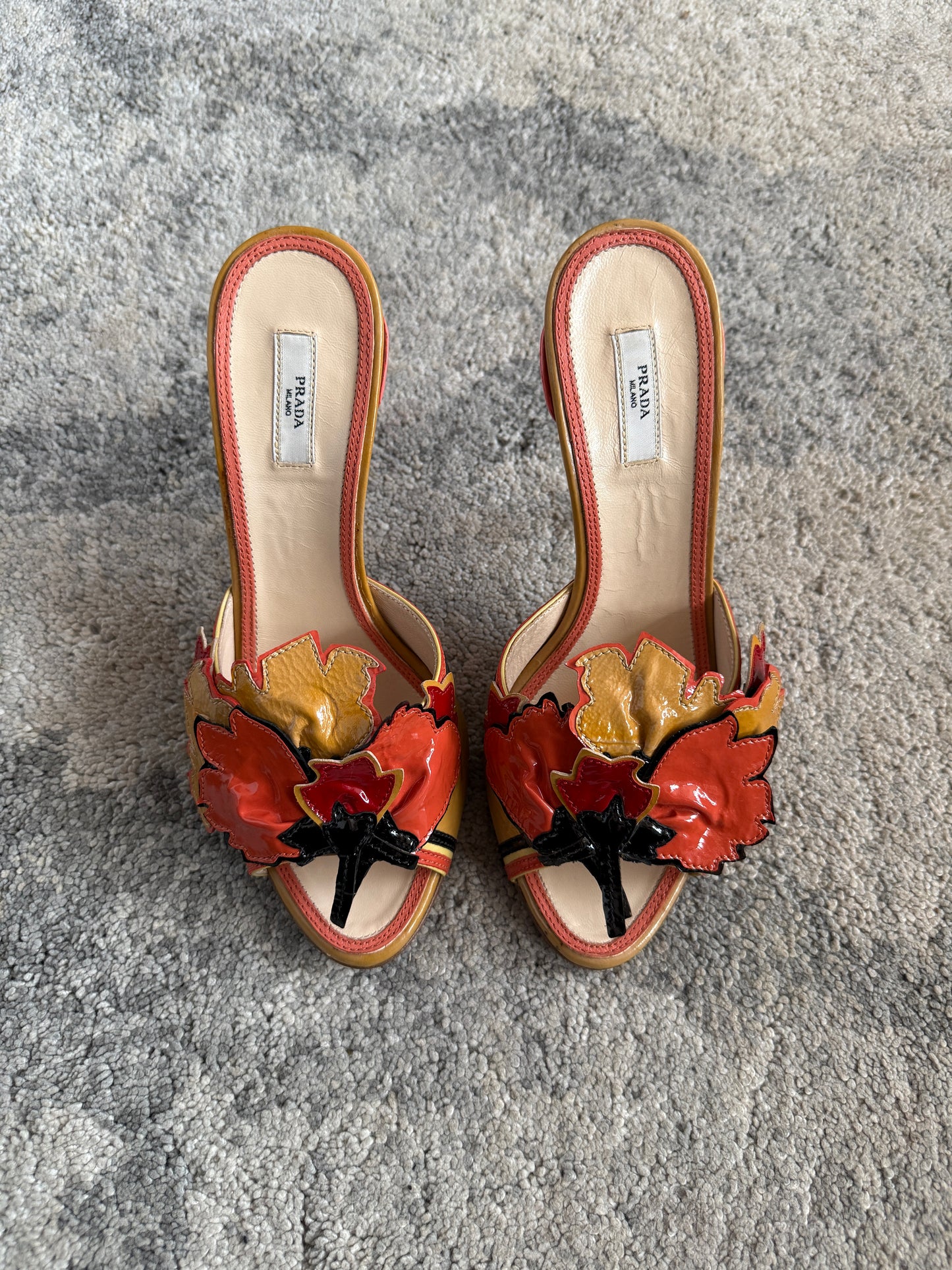 Prada 2008 resort floral heels