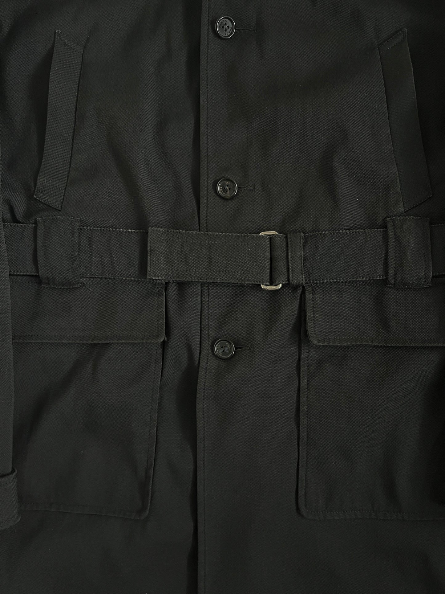 Prada FW1999 heavy nylon long coat