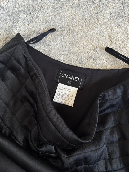 Chanel SS2002 silk skirt