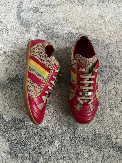 Christian Dior 2004 rasta monogram trainers