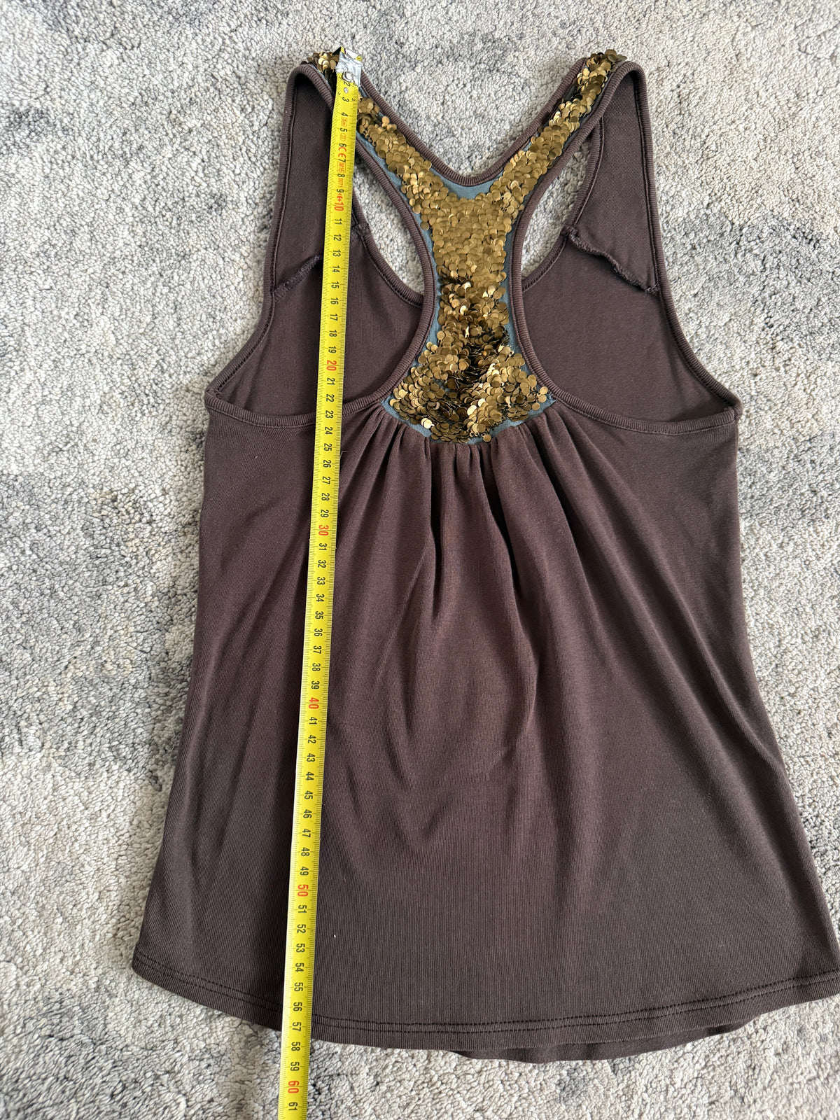 Chloé SS2002 metal sequins tank top