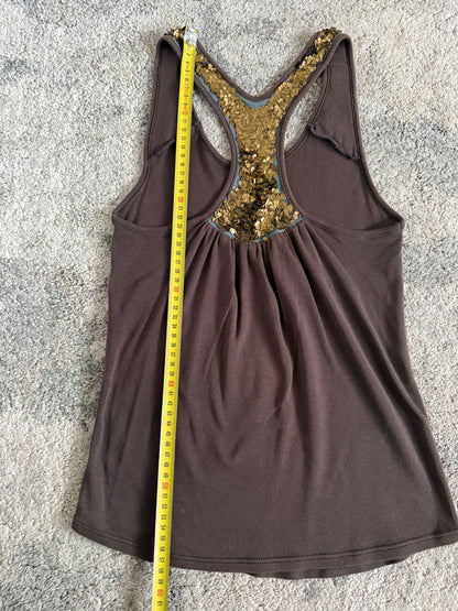 Chloé SS2002 metal sequins tank top