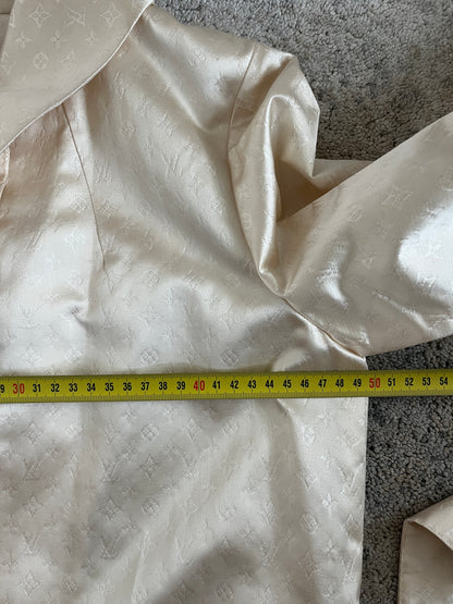 Louis Vuitton 2000’s silk monogram long coat