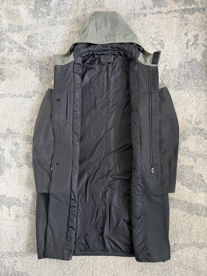 Prada FW2007 colorblock wool long coat