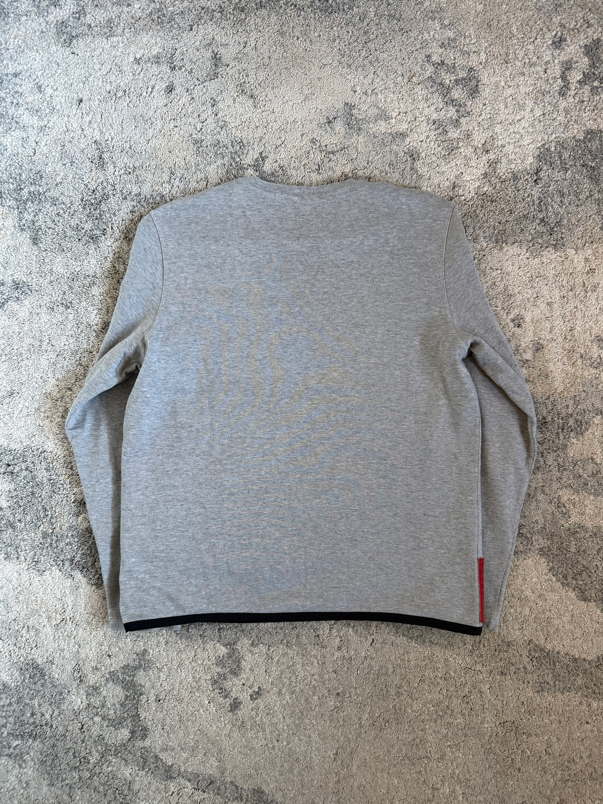 Prada 2000 cotton & mesh crewneck