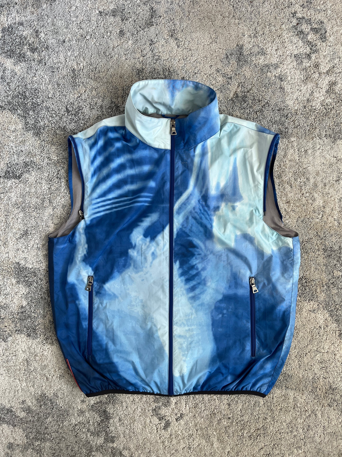 Prada SS2000 nylon print convertible jacket