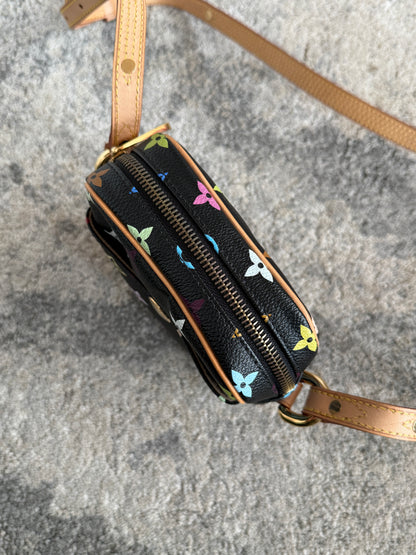 Louis Vuitton SS2003 leather crossbody bag by Takashi Murakami