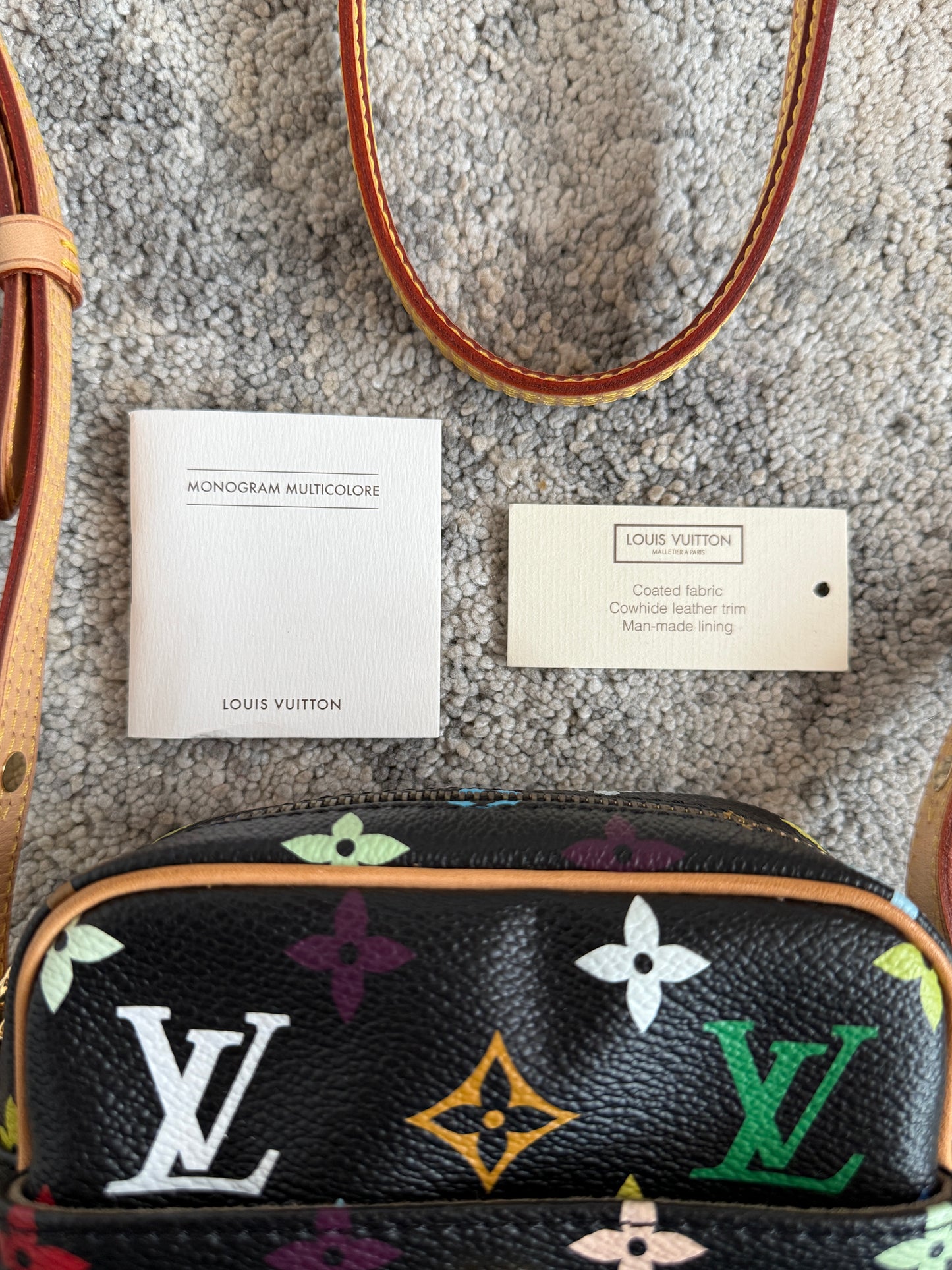 Louis Vuitton SS2003 leather crossbody bag by Takashi Murakami