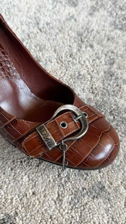 Dior 2006 Gaucho leather heels