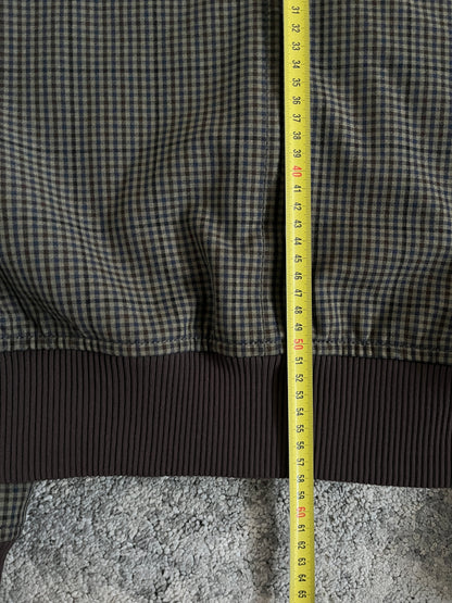 Prada FW2000 tartan nylon bomber