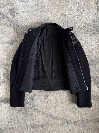 Prada FW1999 wool shoulder pads jacket