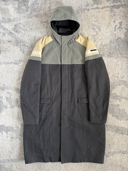 Prada FW2007 colorblock wool long coat