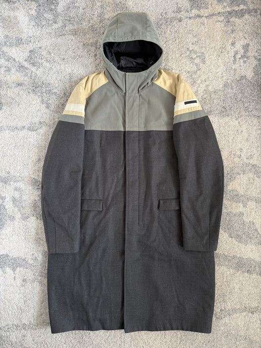 Prada FW2007 colorblock wool long coat