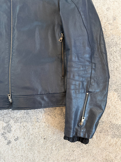 Prada 1999 leather motorcycle jacket