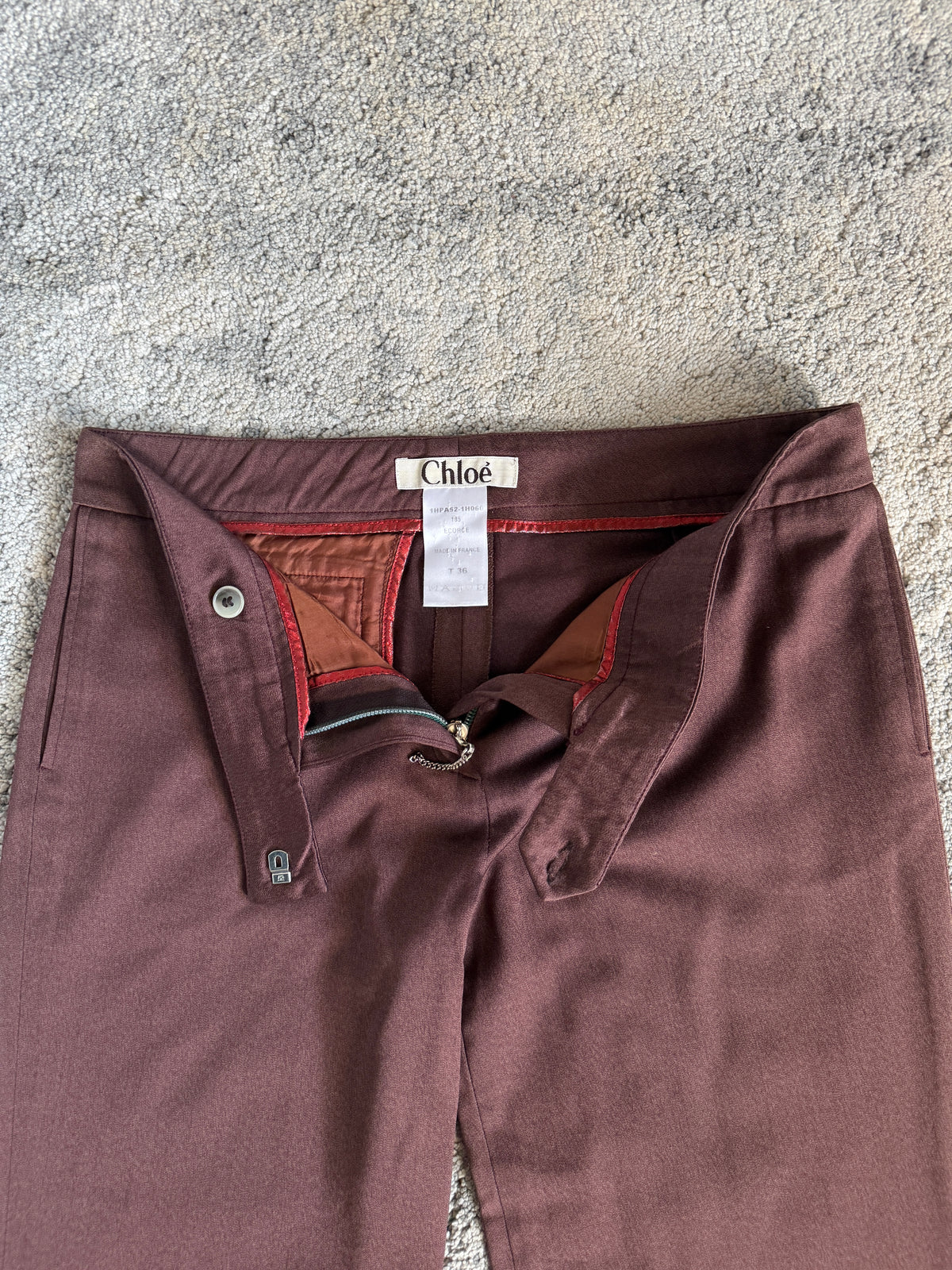 Chloé FW2001 flared pants