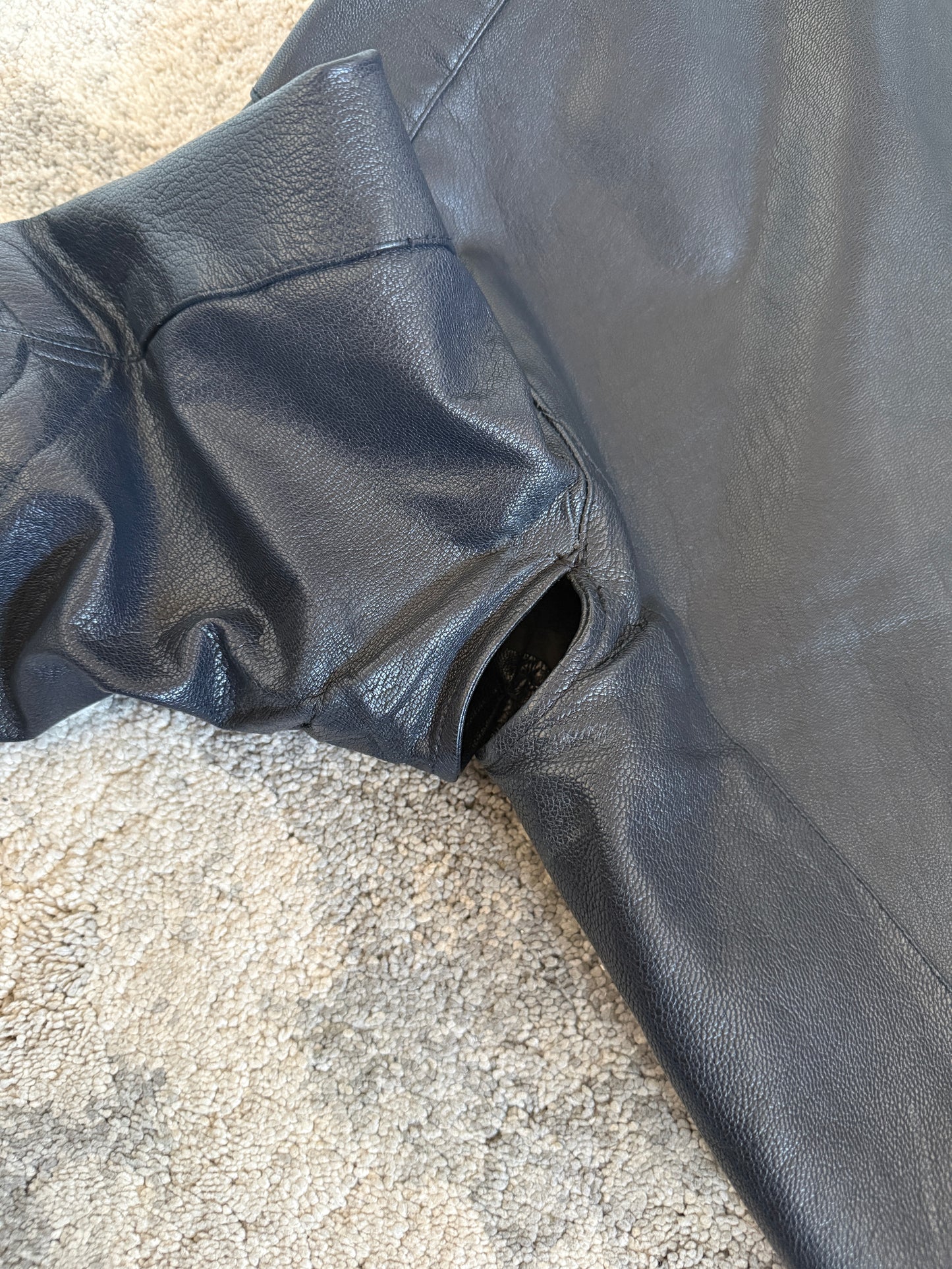Prada 1999 leather motorcycle jacket